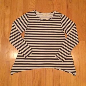 VERY SOFT girls striped long sleeve shirt